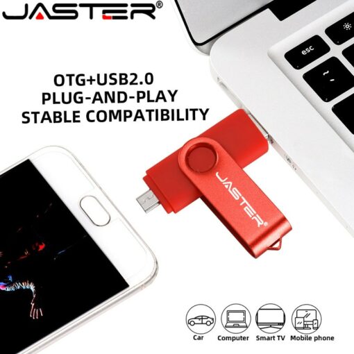 JASTER High Speed USB Flash Drive OTG Pen Drive 128gb 64gb Usb Stick 32gb 256gb Pendrive Flash Disk for Android Micro/PC 5