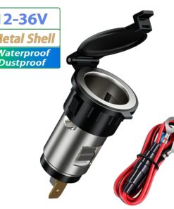 120w 12v 24v Waterproof Car Auto Motorcycle Cigarette Lighter Power Plug Socket For Motorcycles Boats Mowers 5.jpg