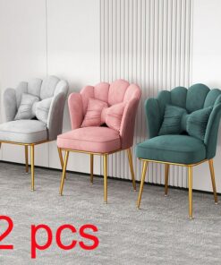 2pieces Modern Nordic Chair Living Room Furniture Flannel Single Seat Sofas Balcony Indoor Lounge Backrest Makeup.jpg
