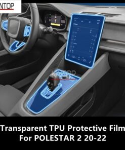 For Polestar 2 20 22 Car Interior Center Console Transparent Tpu Protective Film Anti Scratch Repair 4.jpg