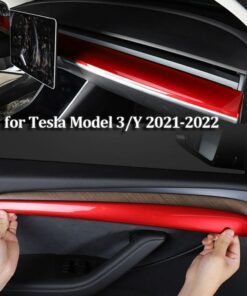 Model Y Door Trim Dashboard Panel Cover For Tesla Model 3 2022 Interior Accessories Model3 Abs 12.jpg