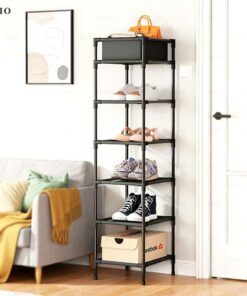 Vertical Shoe Rack Floor Storage Cabinet Living Room Hallway Space Saving Shelf Storage Organizer Home Simple.jpg